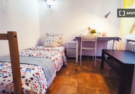 Habitación en piso compartido en madrid.