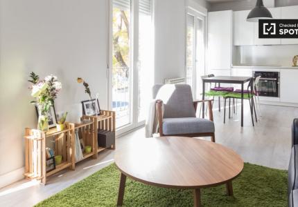 Luminoso apartamento de 1 dormitorio en alquiler en Atocha, Madrid
