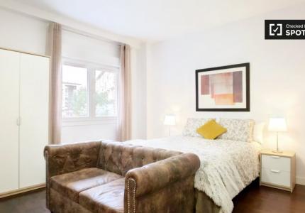 Luminoso apartamento estudio con aire acondicionado en alquiler en Bellas Vistas