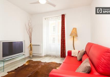 Apartamento de lujo de 1 dormitorio en alquiler en Madrid Centro