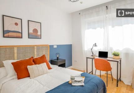 Habitación compartida en Castillejos, Madrid.