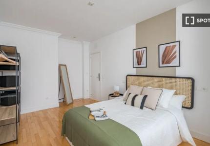 Habitación compartida en Castillejos, Madrid.