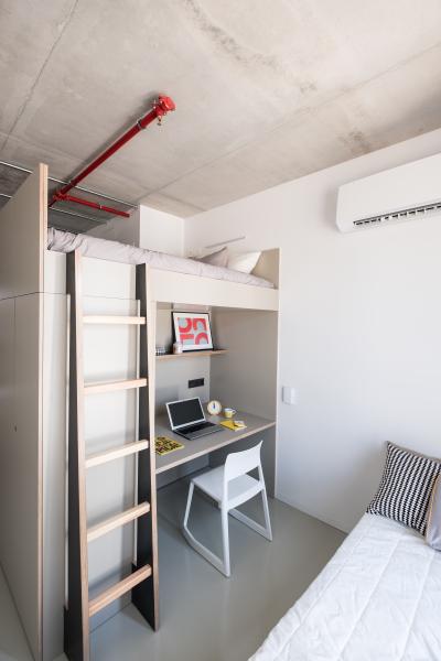 estudio doble residencia universitaria xior diagonal besòs barcelona