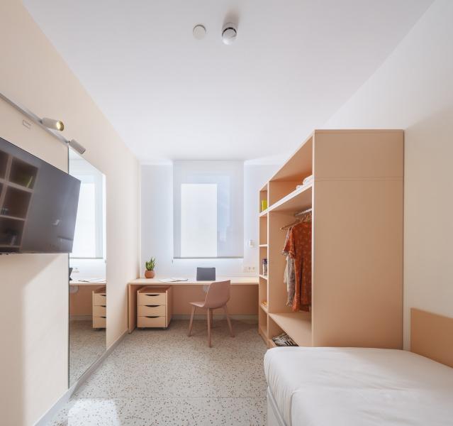 Habitación Estándar habitación estándar residencia universitaria camplus valencia tower burjassot