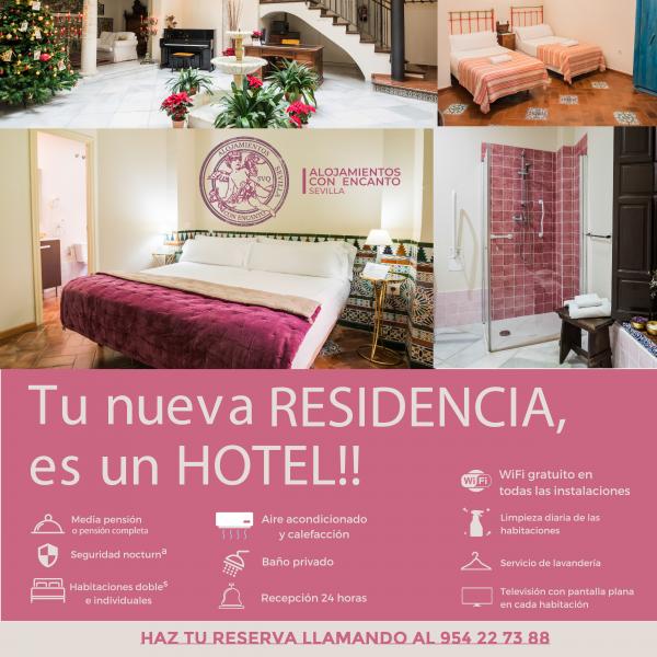 24 hour receptionist residencia universitaria/hotel la abadia de la giralda  sevilla