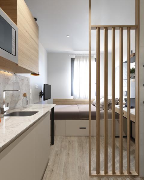 terrace/patio residencia universitaria nodis madrid arturo soria