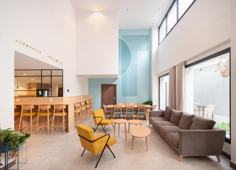 zonas comunes  residencia universitaria nodis barcelona campus