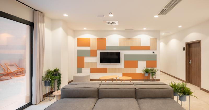 zonas comunes  residencia universitaria nodis barcelona campus