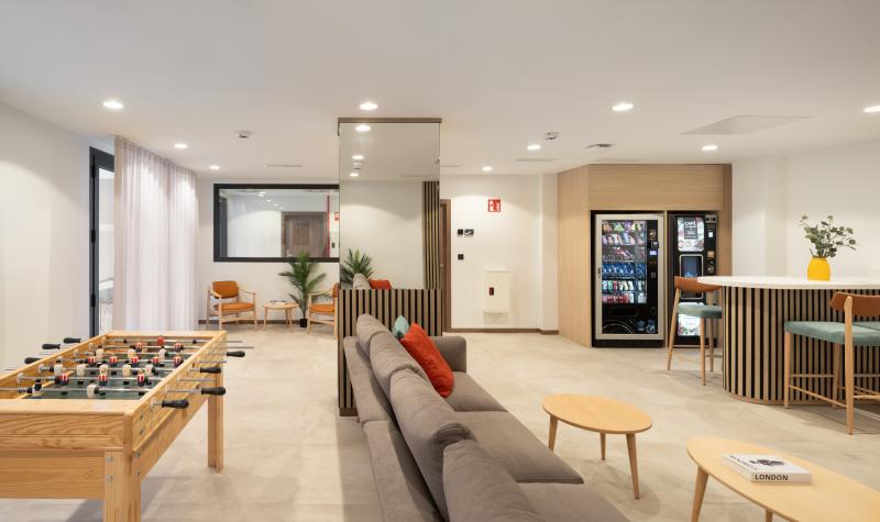 zonas comunes residencia universitaria nodis madrid vicálvaro