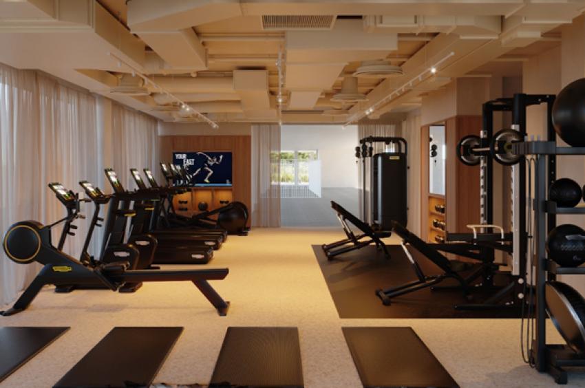 Gimnasio de la residencia Canvas Cantoblanco