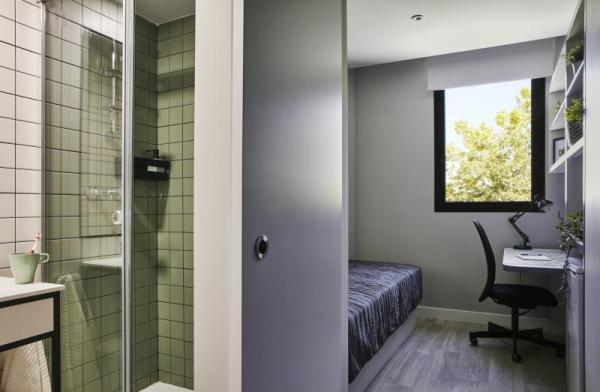 habitación con baño privado residencia universitaria resa paseo de la habana madrid