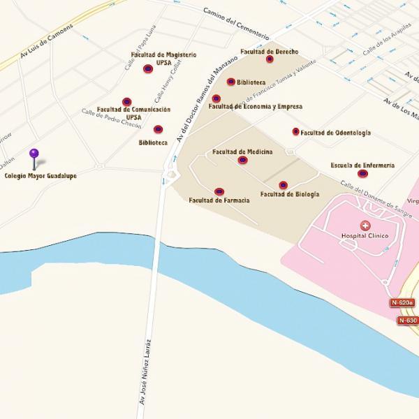 campus universitarios cercanos colegio mayor guadalupe - residencia universitaria salamanca