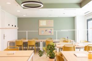 Sala de estudio de la Residencia universitaria Yugo LLac en Sabadell